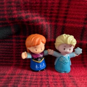Frozen Character Figurine Set - Blue and Orange - little people